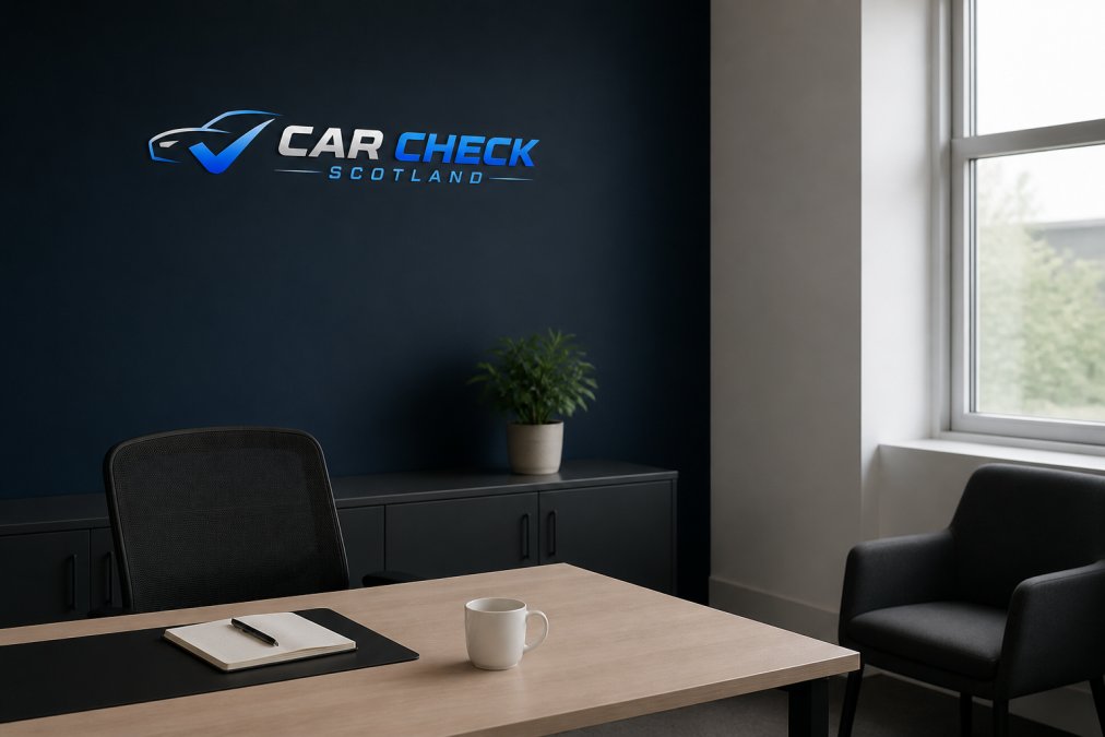 Person checking official vehicle information at home